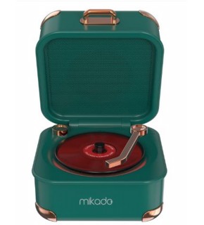 Mikado MD-62BT 5W 1200mAh Yeşil TF Kart + Bluetooth Destekli Klasik Retro Müzik Kutusu