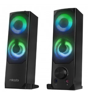 Mikado MD-S102 2.0 3Wx2CH RGB Ledli Siyah USB Soundbar Speaker Hoparlör