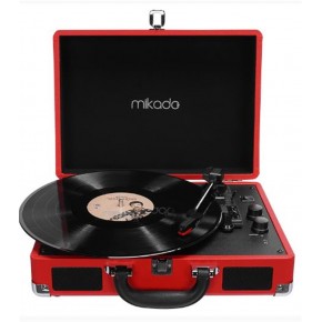Mikado Nostalgia MN-P317 Kırmızı Pikap+Rca+Bluetooth Destekli Müzik Kutusu