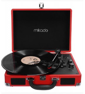 Mikado Nostalgia MN-P317 Kırmızı Pikap+Rca+Bluetooth Destekli Müzik Kutusu