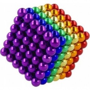 Mıknatıslı Küp 6 Renkli 5mm 216 Adet - Süs Eşya