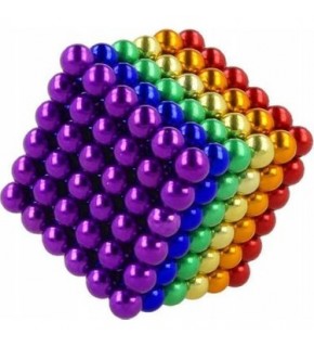 Mıknatıslı Küp 6 Renkli 5mm 216 Adet - Süs Eşya