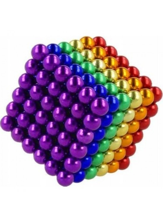 Mıknatıslı Küp 6 Renkli 5mm 216 Adet - Süs Eşya