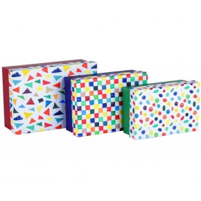 Mikro 4161 St. 3 Lü Küçük Kutu Seti Color Geo