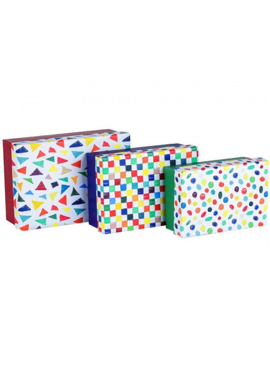 Mikro 4161 St. 3 Lü Küçük Kutu Seti Color Geo