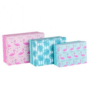 Mikro 4225 St. 3 Lü Küçük Kutu Seti Flamingo