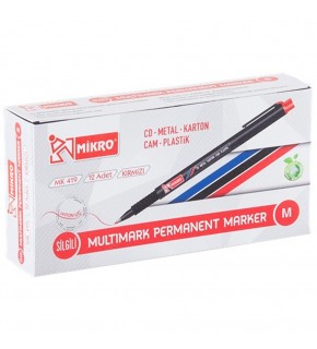 Mikro Asetat Kalemi Permanent M Seri Kırmızı MK 419 (1 Adet)
