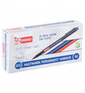 Mikro Asetat Kalemi Permanent M Seri Mavi MK 419 (1 Adet)