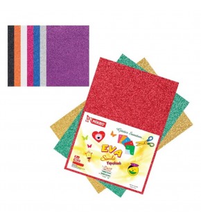 Mikro Eva Yapışkanlı Simli Kağıt 10 Renk 35x50 Cm 1025