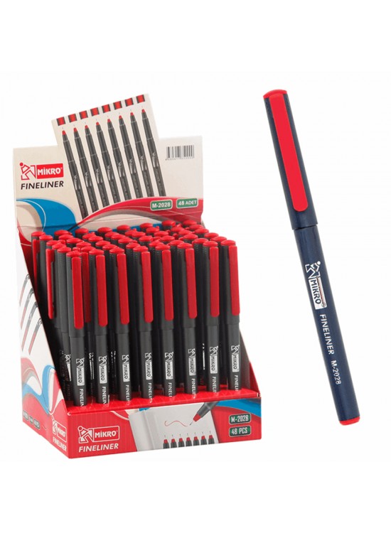 Mikro Fineliner Standlı Kalem Kırmızı M 2028-48 (1 Adet) Mikro Fineliner Standlı Kalem Kırmızı M 2028-48 (1 Adet)