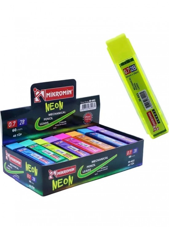 Mikro Min Neon 60 mm 0.7 mm M-602 (1 Adet) Mikro Min Neon 60 mm 0.7 mm M-602 (1 Adet)