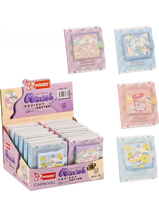Mikro Not Defteri Minish Carnıval Squıshy Mini 128 YP MİNİ-30 (1 Adet) Mikro Not Defteri Minish Carnıval Squıshy Mini 128 YP MİNİ-30 (1 Adet)
