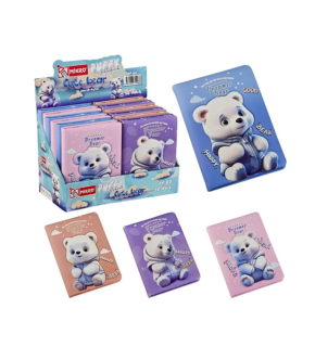 Mikro Not Defteri Puffy Cute Bear Gırl Pf-20