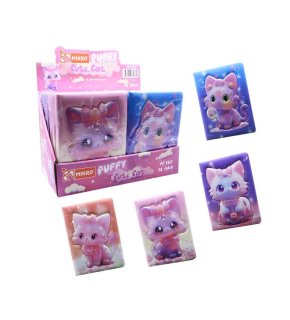 Mikro Not Defteri Puffy Cute Cat Pf-120