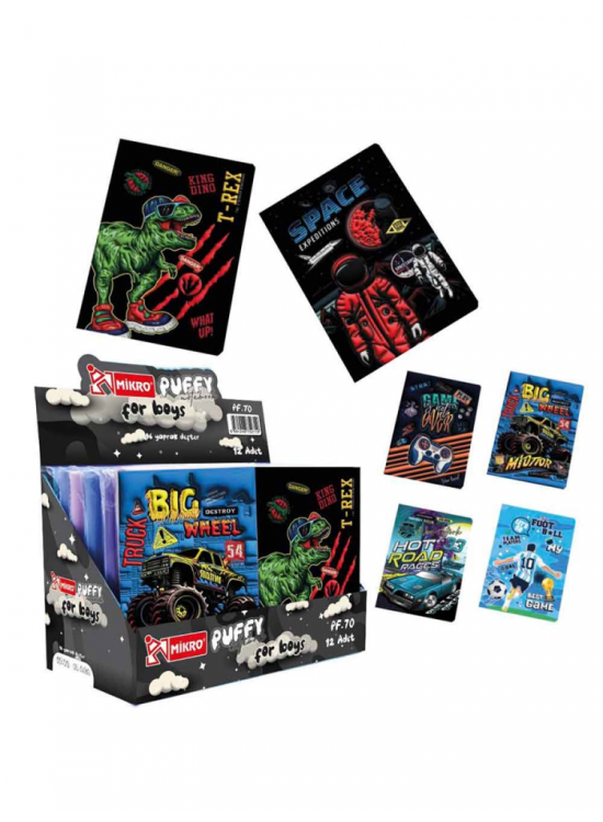 Mikro Not Defteri Puffy For Boys PF-70 (1 Adet)