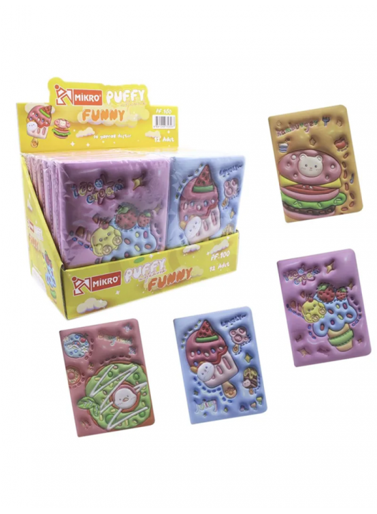 Mikro Not Defteri Puffy Funny PF-100 (1 Adet) Mikro Not Defteri Puffy Funny PF-100 (1 Adet)