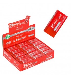 Mikro Silgi Soft Kırmızı 2B-30RD