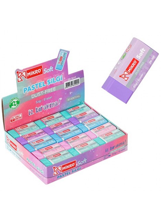Mikro Silgi Soft Pastel 2B-30P
