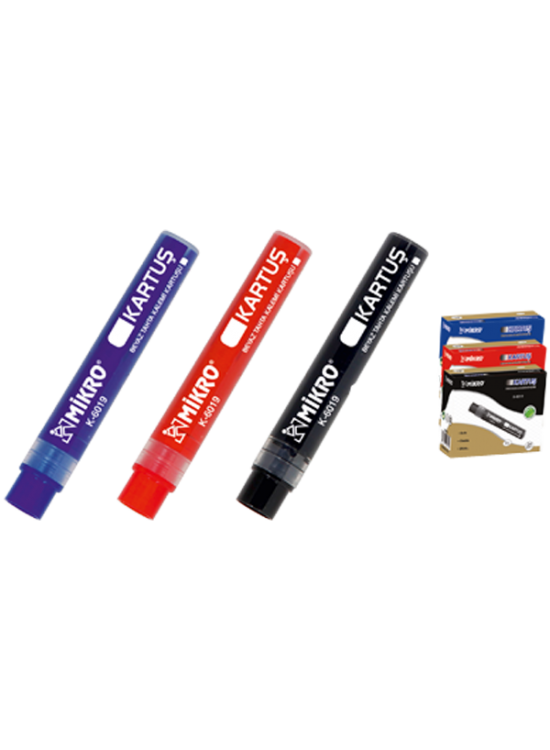 Mikro Tahta Kalemi Kartuşu Kırmızı K-6019 (1 Adet)