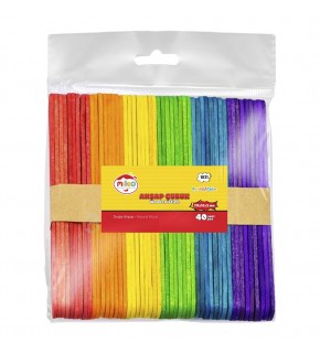 Mileo Ahşap Çubuk Kare 114x10x2 MM Renkli 1831