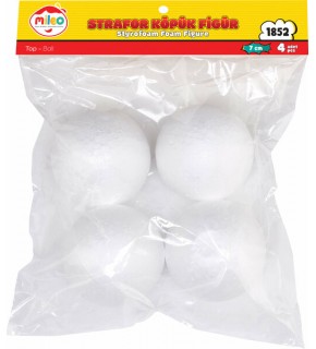 Mileo Strafor Köpük Figür Top 7 Cm 6 Lı 1852