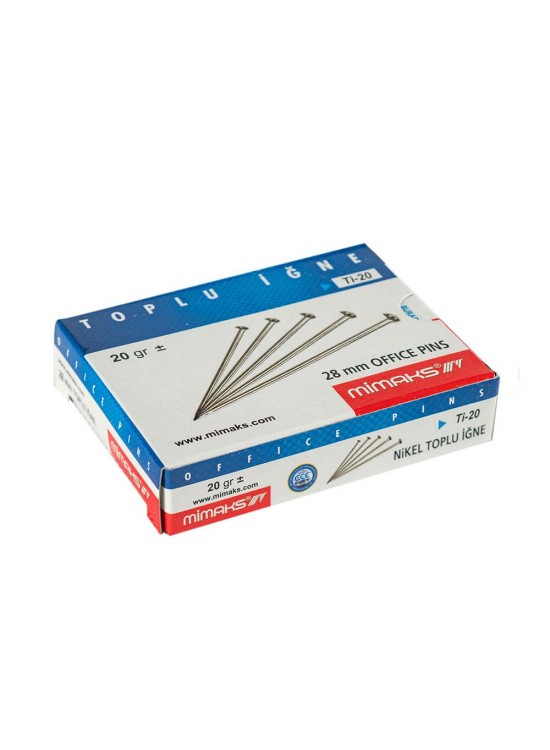 Mimaks Toplu İğne Süper Nikel 20gr Ti20 (1 Adet)