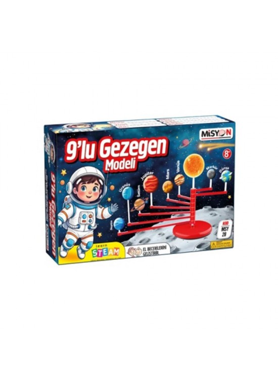 Misyon Gezegenler Modeli Boyamalı  9 Lu GZG-009