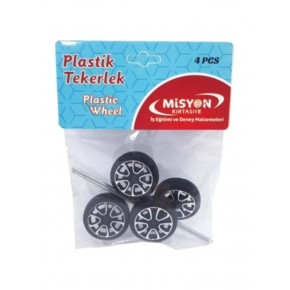 Misyon Plastik Tekerlek Küçük 4 LÜ TKR909