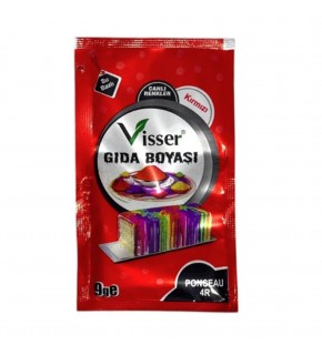 Misyon Visser Toz Gıda Boyası 9 Gr Kırmızı Msy-0124