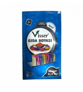 Misyon Visser Toz Gıda Boyası 9 Gr Mavi (1 Adet)