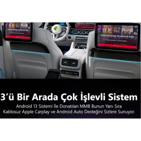 MMB WJAN-Q4W-HD MAX 4.0 Android 13, 8+128GB, HDMI Output  Kablosuz-Wireless CarPlay