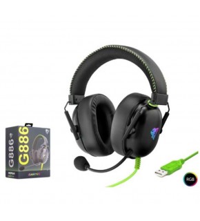 MOFAN G886 USB RGB 7.1 Surround Over-Ear Mikrofonlu Gaming Kulaklık Siyah