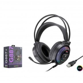 MOFAN G887 USB RGB 7.1 Surround Over-Ear Mikrofonlu Gaming Kulaklık Siyah