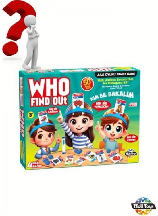 Moli Toys Kim Bil Bakalım(find Out Who) Kutu Oyunu ML-1728