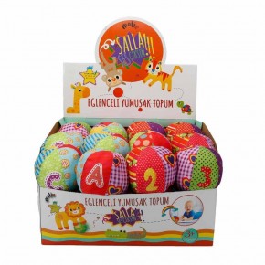 Moli Toys Yumuşak Kumaş Top Çıngıraklı 5"-12.7cm