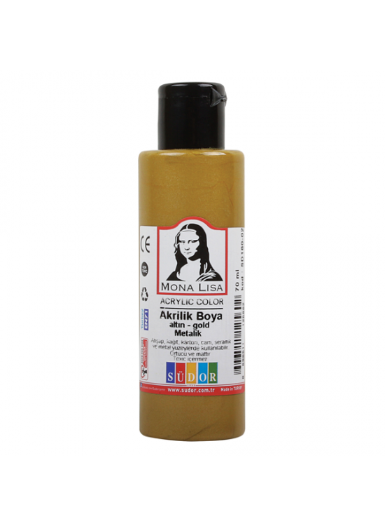 Mona Lisa Akrilik Boya 70 ML Altın SD160-02 (1 Adet)