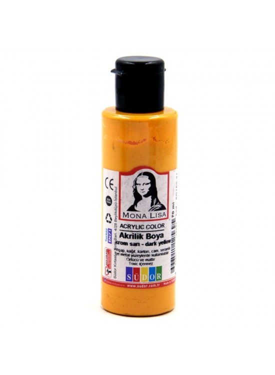 Mona Lisa Akrilik Boya 70 ML Krom Sarı SD150-21 (1 Adet)