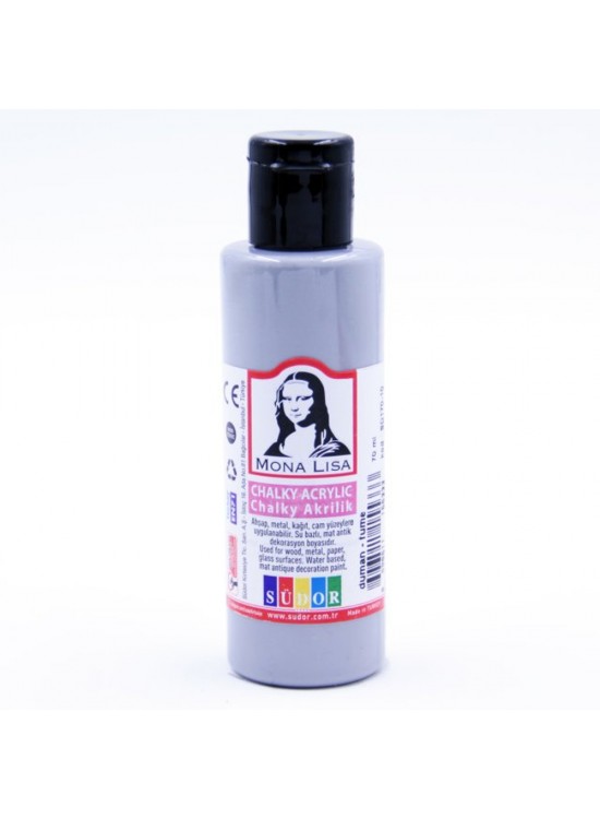 Mona Lisa Akrilik Boya Chalky 70 ML Duman (Füme) SD170-10 (1 Adet)