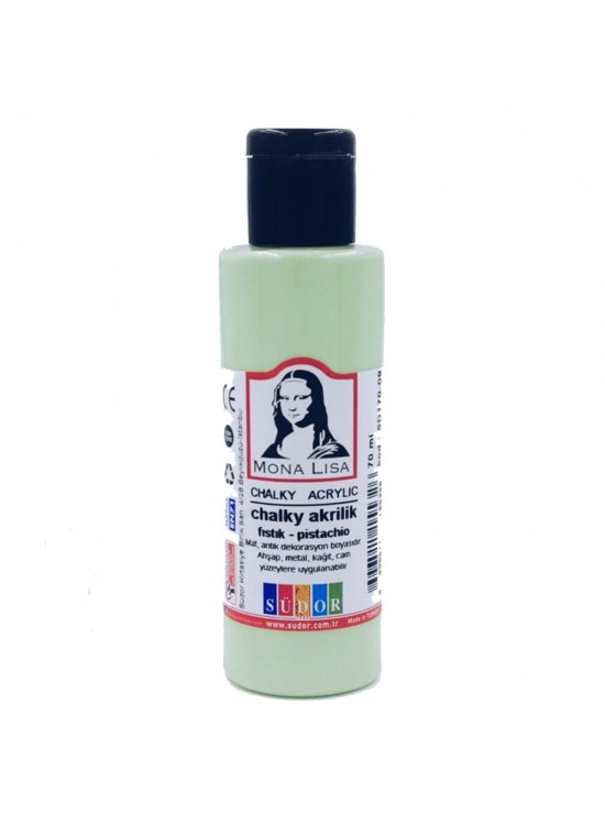 Mona Lisa Akrilik Boya Chalky 70 ML Fıstık Yeşil SD170-09 (1 Adet)