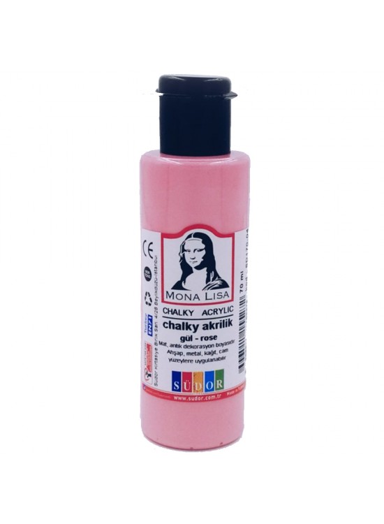 Mona Lisa Akrilik Boya Chalky 70 ML Gül SD170-04 (1 Adet)