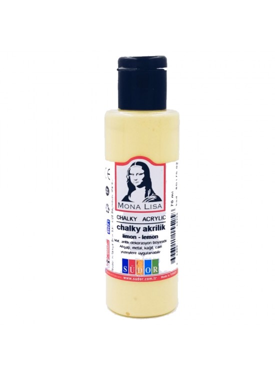 Mona Lisa Akrilik Boya Chalky 70 ML Limon SD170-02 (1 Adet)