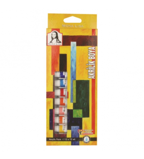 Mona Lisa Akrilik Boya Tüp 12 Lİ 12 ML SD125