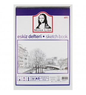 Mona Lisa Eskiz Defteri Telli A3 120 GR 50 YP MN13-3