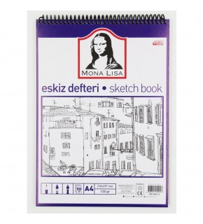 Mona Lisa Eskiz Defteri Telli A4 120 GR 50 YP MN13-4