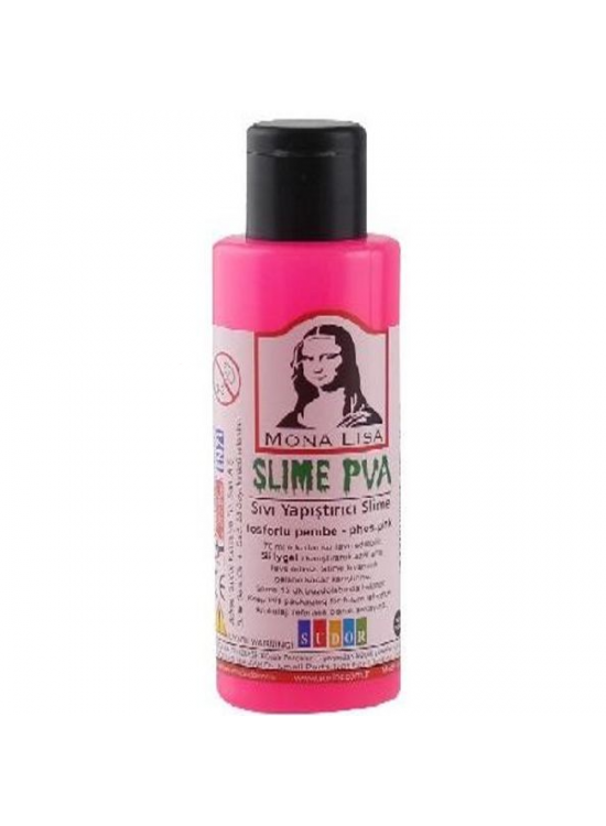 Mona Lisa Sıvı Yapıştırıcı Slime 70 ML Fosforlu Pembe SL01-12 (1 Adet)