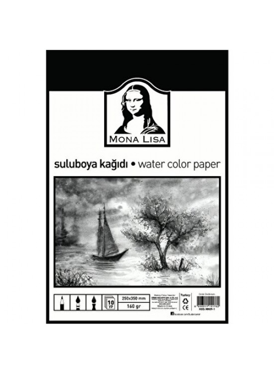 Mona Lisa Sulu Boya Kağıdı 25x35 160 GR 10 YP