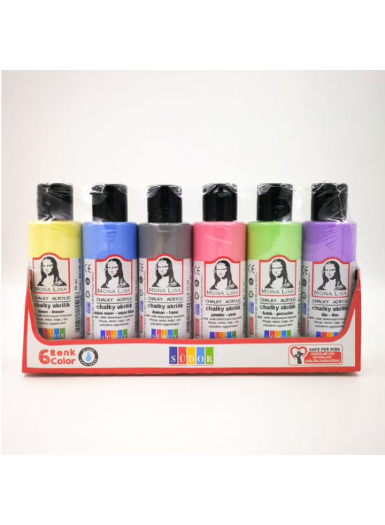 Mona Lisa Akrilik Boya Şişe 6 LI 70 ML SD1006