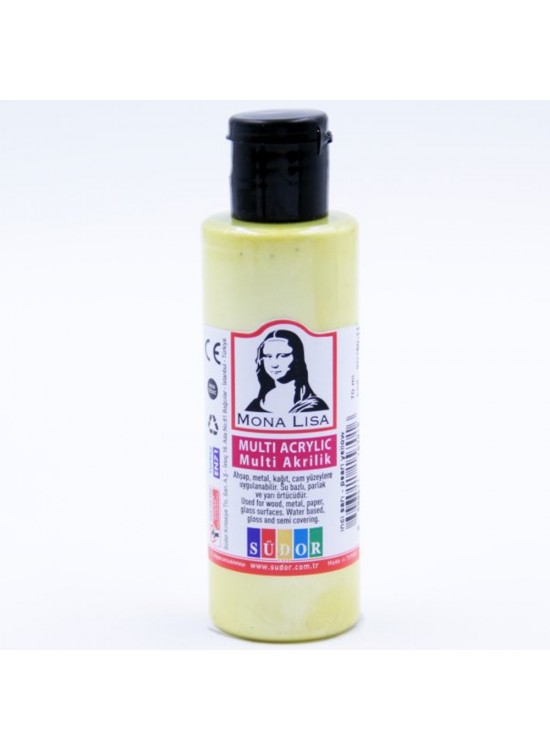 Mona Lisa Multi Akrilik 70 ML İnci Sarı SD160-11 (1 Adet)