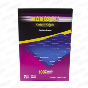 Monopol Karbon Kağıdı A4 Mavi 3103 (1 Adet)