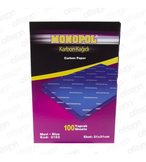 Monopol Karbon Kağıdı A4 Mavi 3103 (1 Adet)